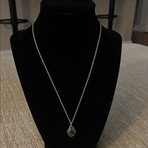 Kendra Scott Gold Necklace with Gemstone Pendant